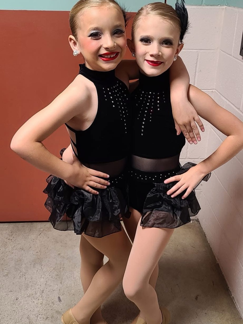Weissman Black Rhinestone High-Neck Dance Tutu Costume